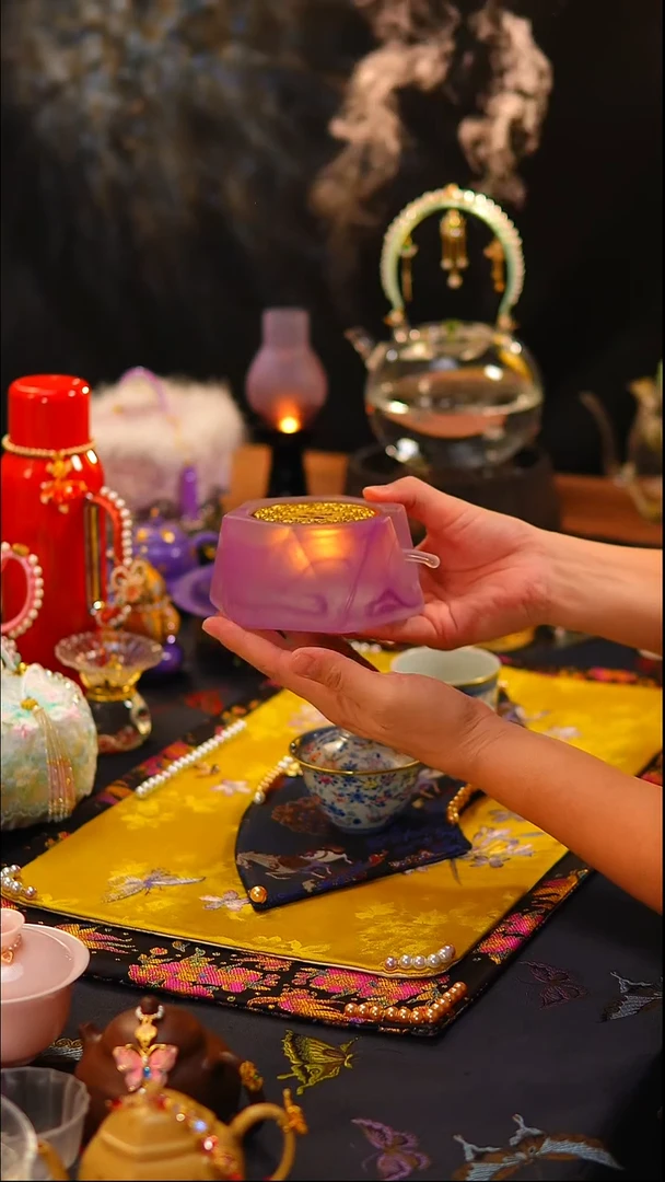 023温茶炉温茶炉温茶炉（紫色琉璃）