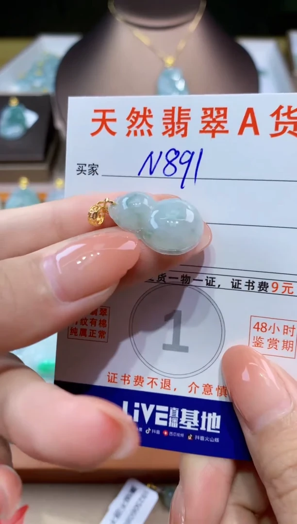 翡翠未镶嵌颈饰 天然缅甸a货翡翠