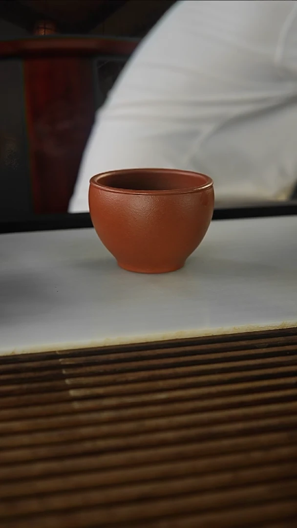 茶杯紫砂鼎*大红袍缸杯180毫升