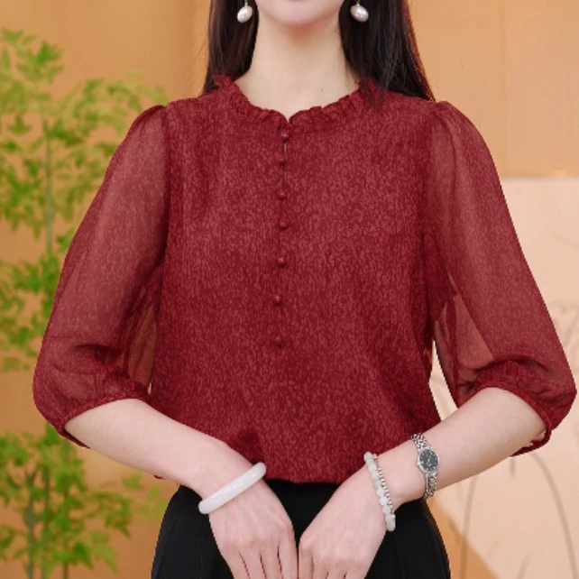 星桥2025新款新中式国风设计感气质小衫M314佳佳