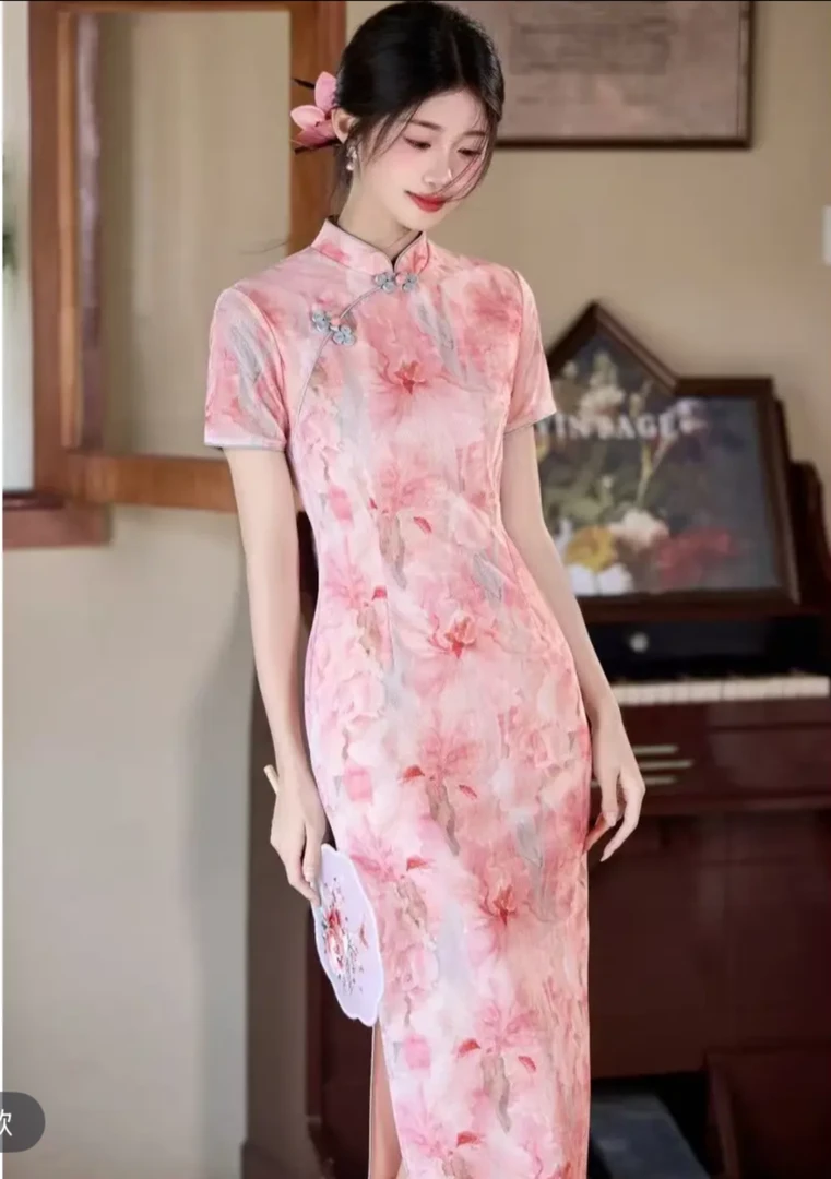 【倾国倾城】旗袍新中式订婚礼服女气质日常改良苏州夏季高级感