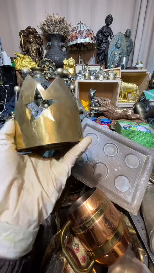 茶盏大阪回流商品铜器摆件267