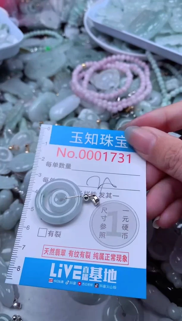 翡翠未镶嵌吊坠(不含链)1731