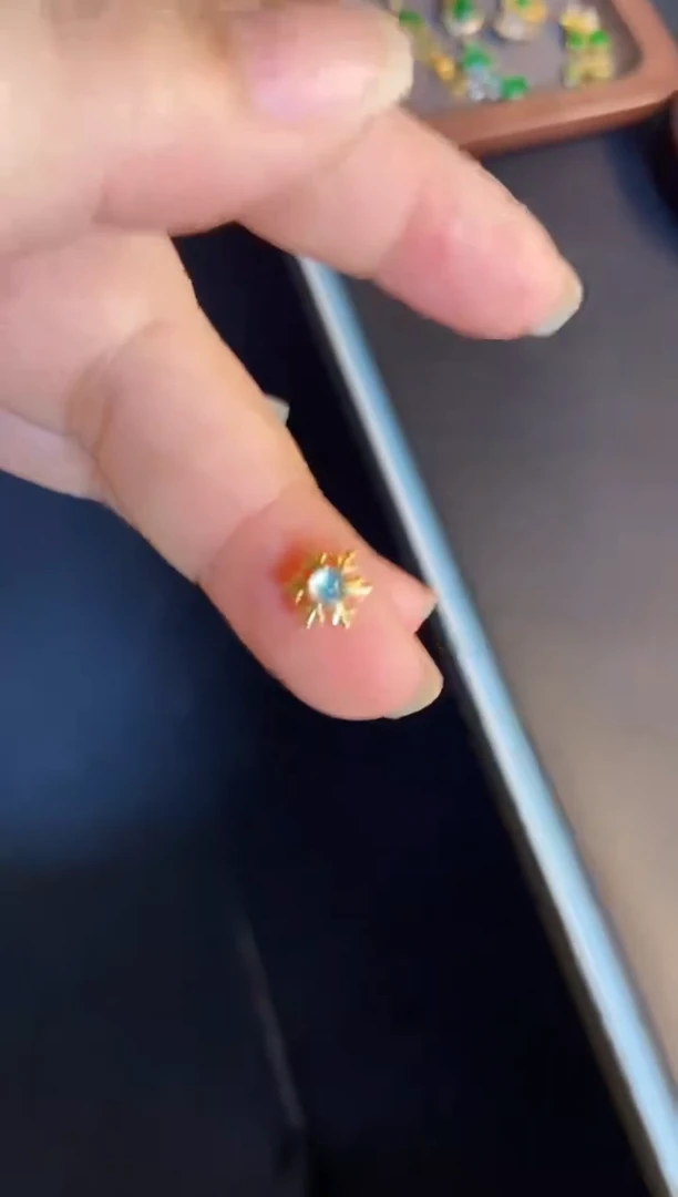 吊坠(不含链)银S925镶嵌翡翠1