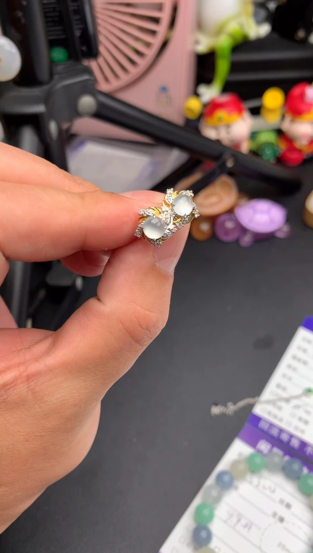 【闪购商品】定制翡翠18K金镶嵌模式推广期24小时鉴赏期