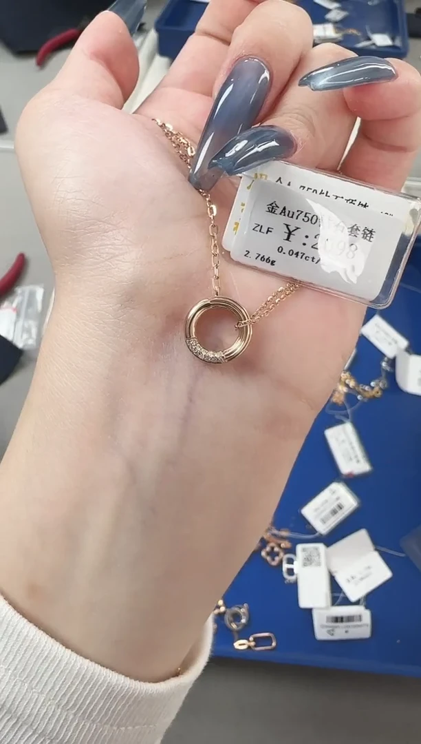 【闪购商品】钻石项链18K金镶嵌N02060148389