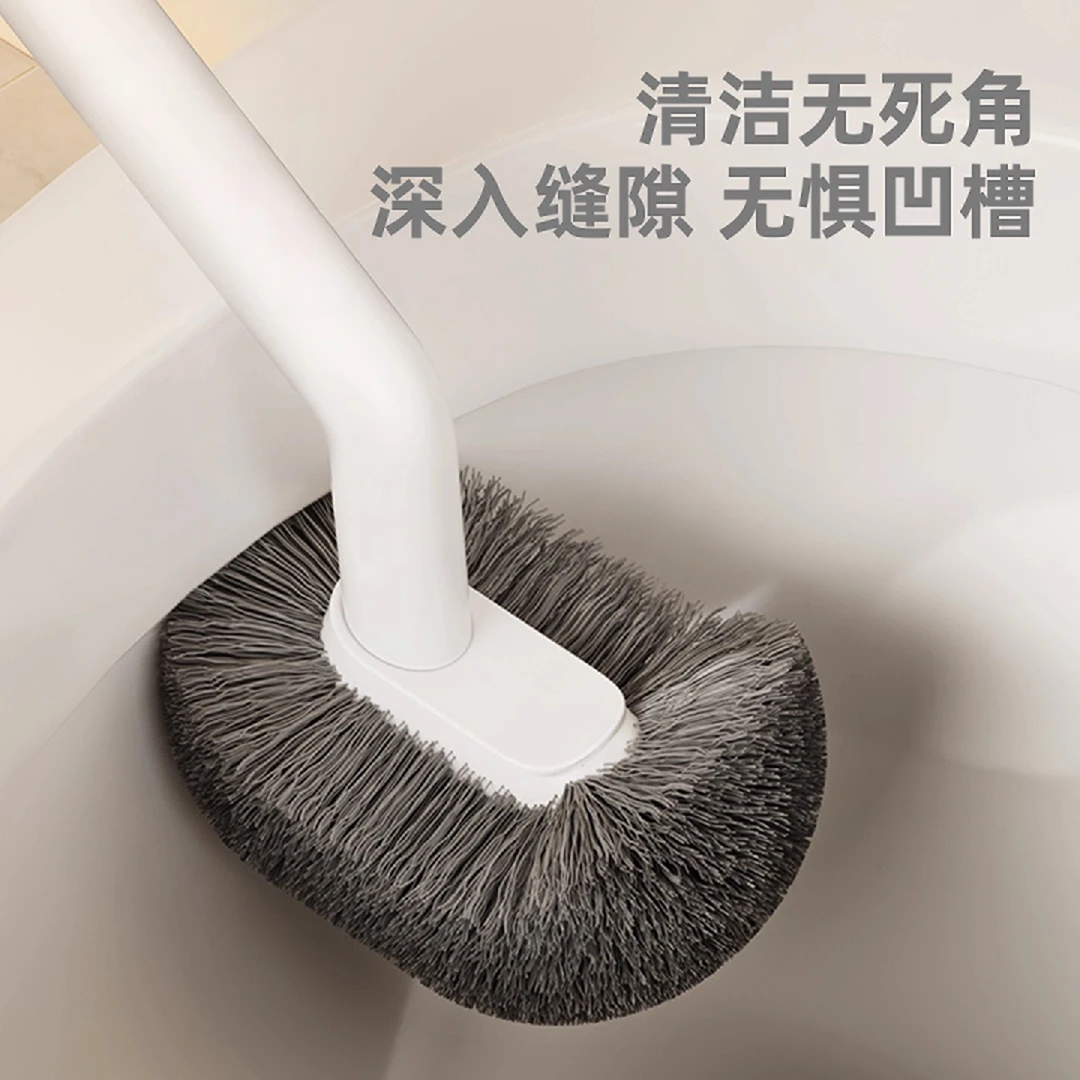 洛诺兔家用卫生间刷子马桶刷长柄清洁刷翘头多功能双面浴室软毛