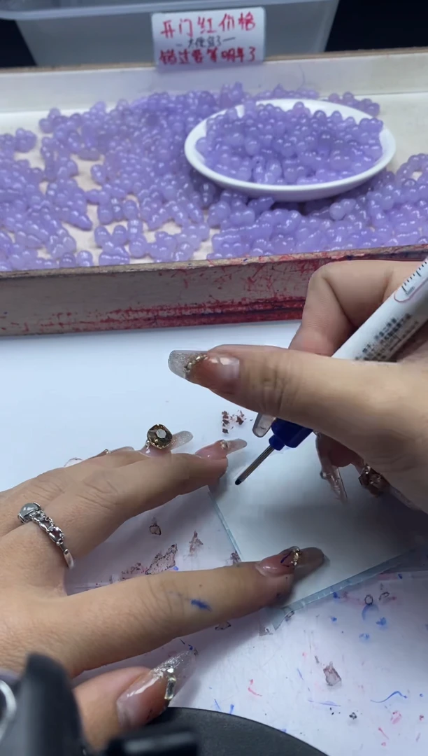 【闪购商品】玛瑙/玉髓颈饰未镶嵌w2331冰仙紫葫芦15*9mm*10颗