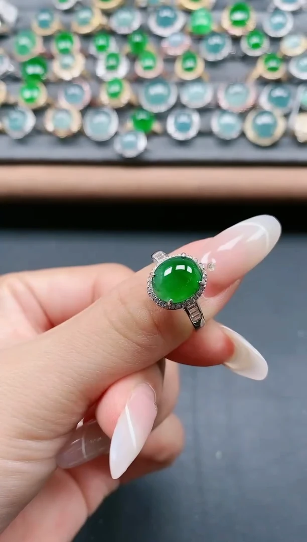 【闪购商品】翡翠戒指银S925镶嵌11111111