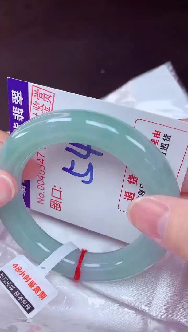 未镶嵌手镯翡翠54（48小时鉴赏期 ）