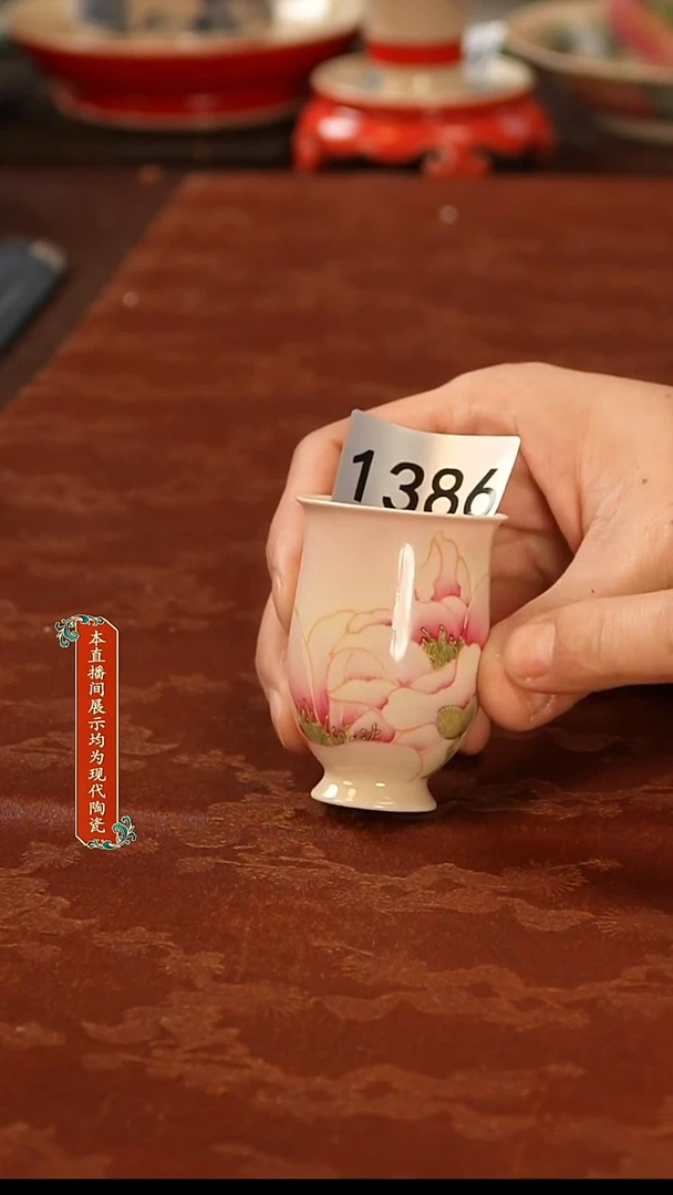 瓷片景德镇手工手绘陶瓷1386