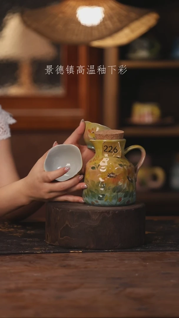 景德镇高温釉下手绘陶瓷226