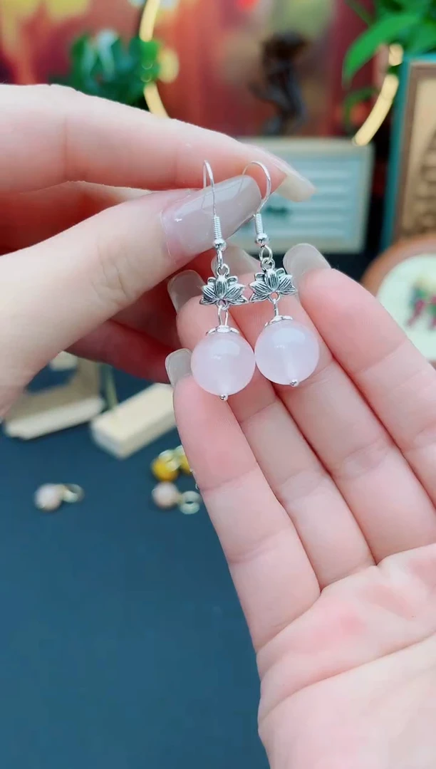 水晶耳饰银S925镶嵌B0300000