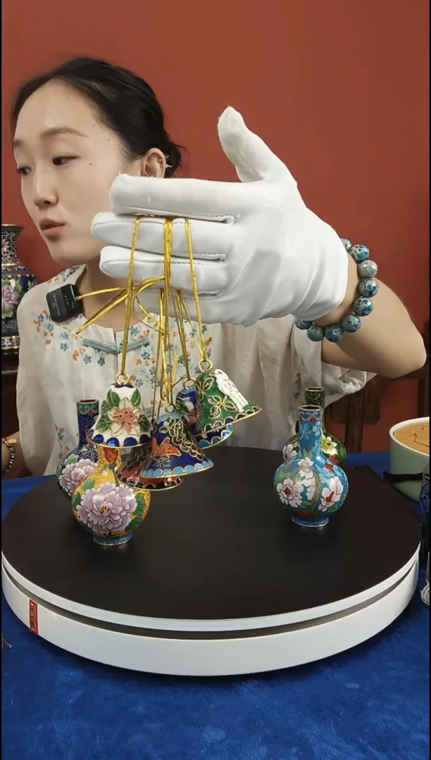 琉璃手工艺品铃铛五只