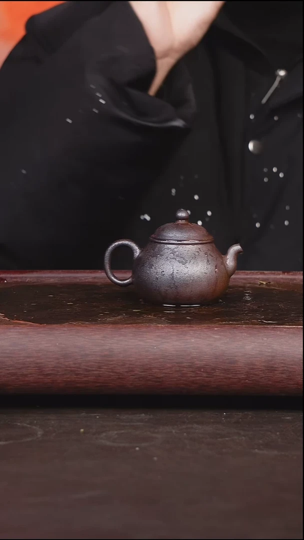 茶壶紫砂柴烧 壶