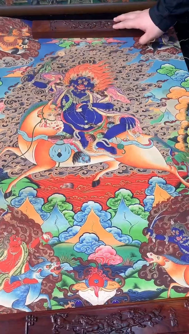 卷轴画074吉祥天母