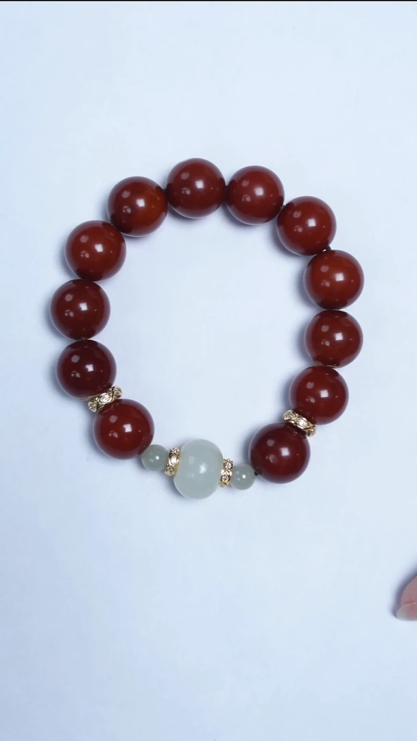 手链蜜蜡未镶嵌古董蜡圆珠手串13mm