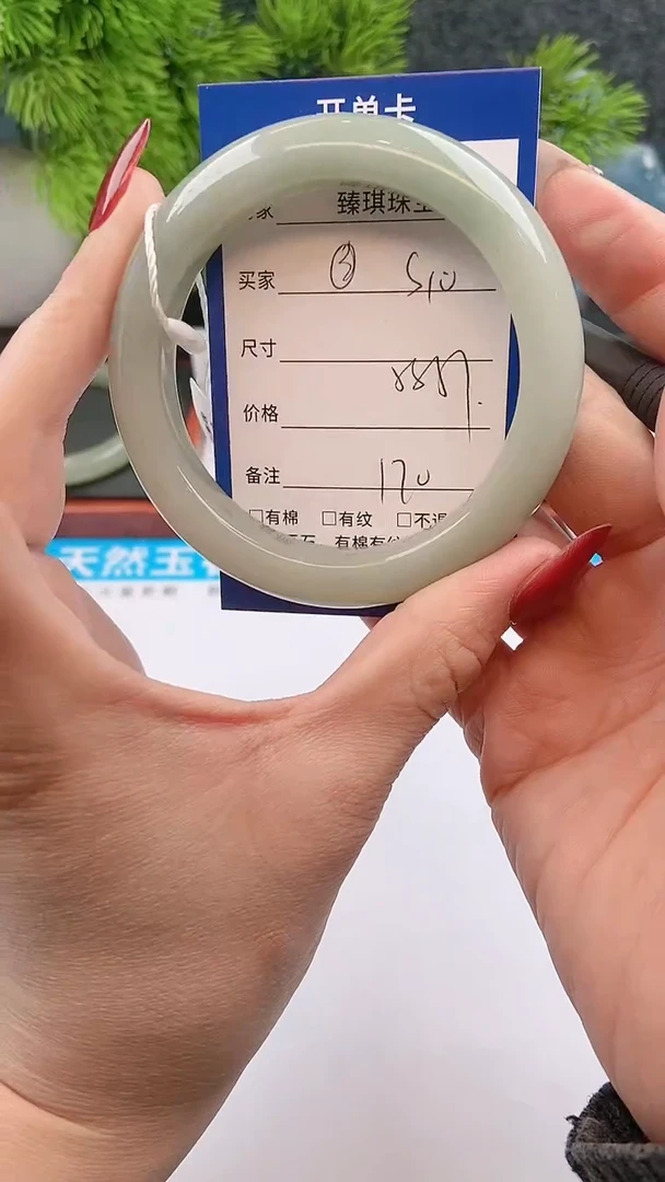 【闪购商品】石英质玉手镯未镶嵌s10东陵玉微色差