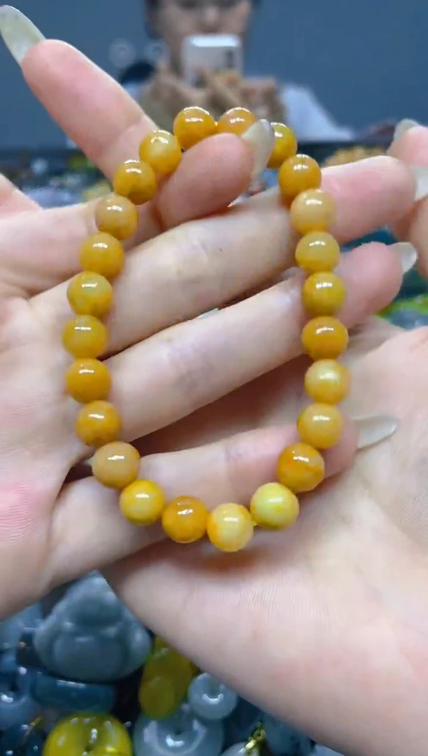 颈饰未镶嵌翡翠7MM/ S /翡翠A货，一件也是批发价