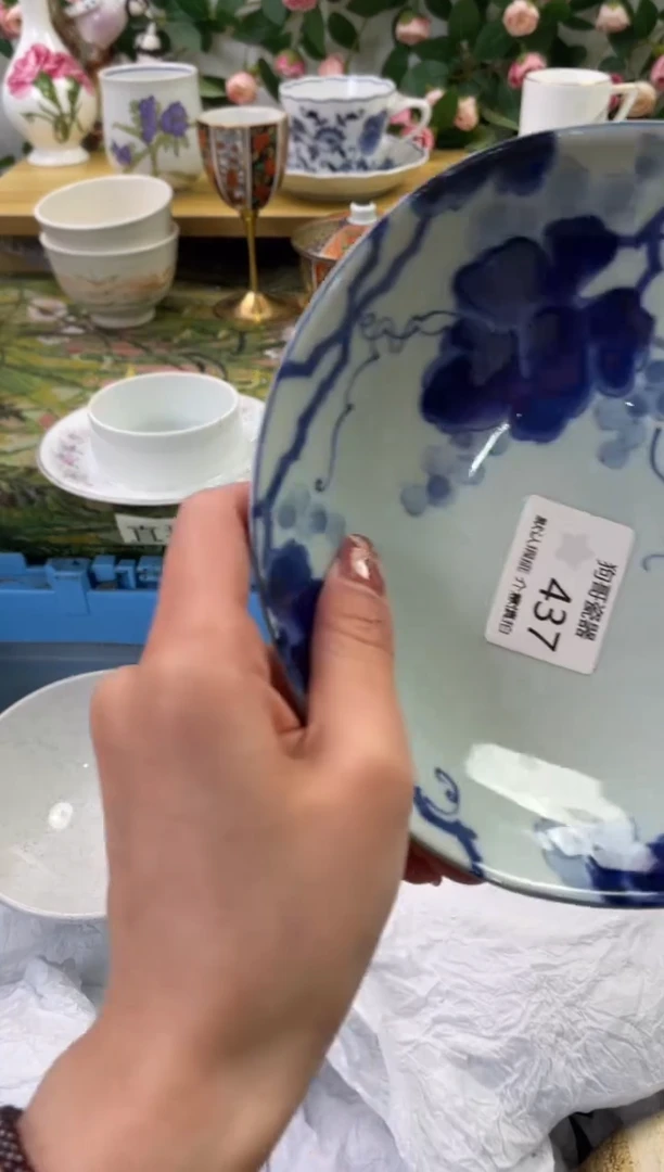 瓷片437海外中古回流瓷器 默认瑕疵慎拍