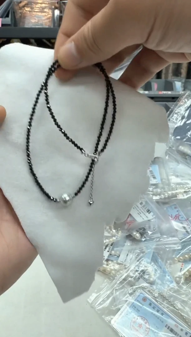 【闪购商品】海水珍珠项链银S925镶嵌8mm