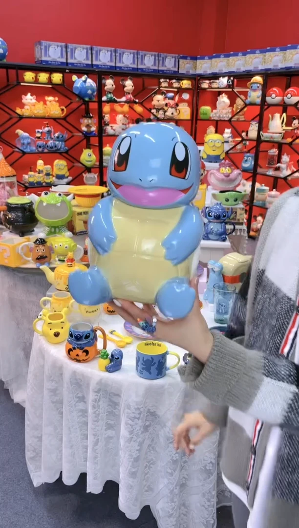 【闪购商品】.@@陶瓷杰尼龟储物罐