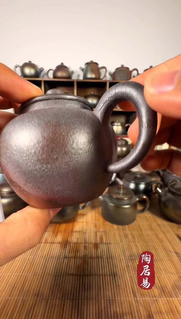 建水紫陶紫泥柴烧壶150ml 微瑕疵款