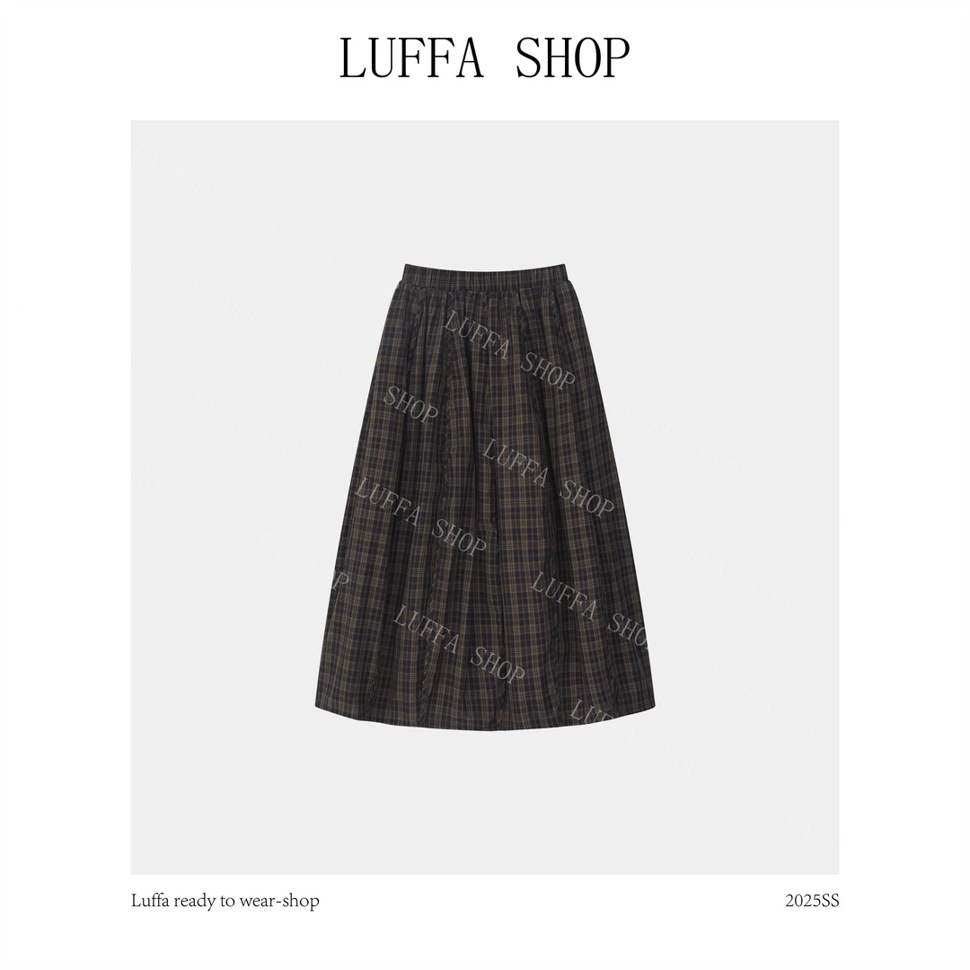 【Luffa shop】“星野漫行”韩系小众重工面料复古半身裙QZ20251010