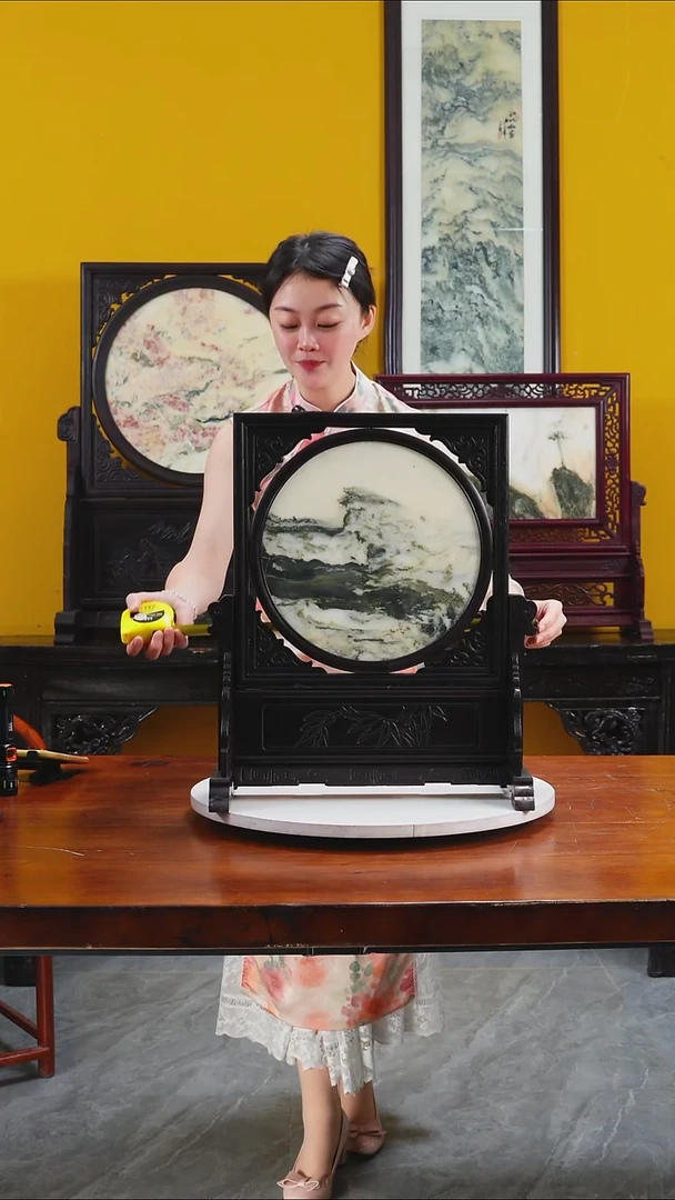 石材天然大理石画摆件