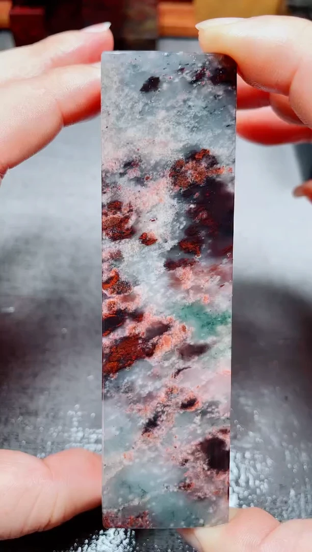 玉桂林鸡血玉素章--30