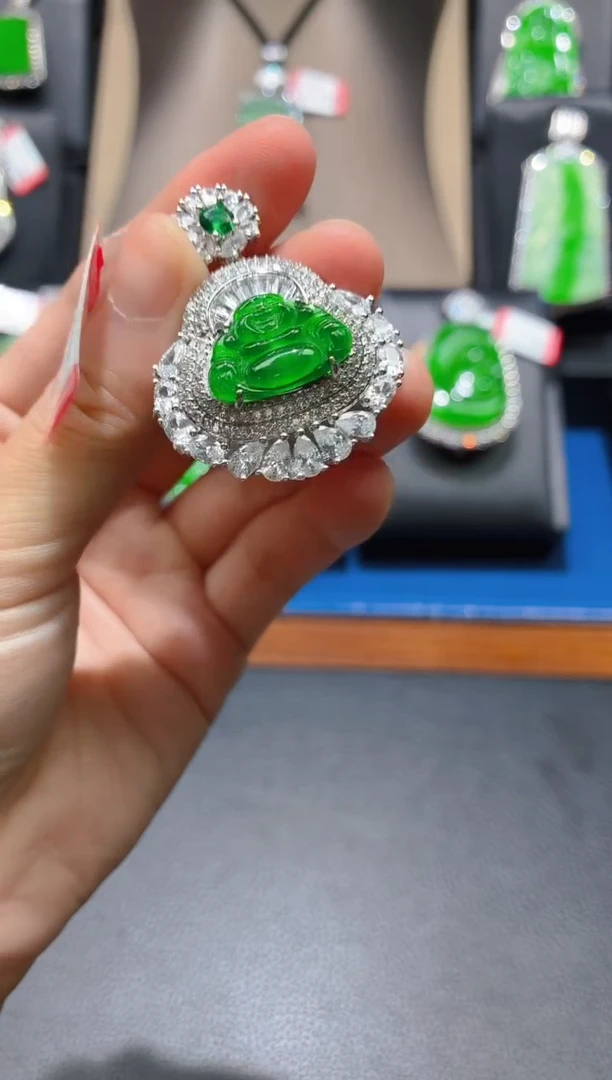 翡翠未镶嵌颈饰天然N10