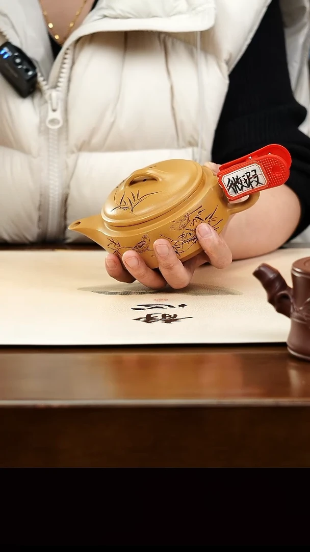 茶壶紫砂宜兴原矿紫砂壶孤品微瑕