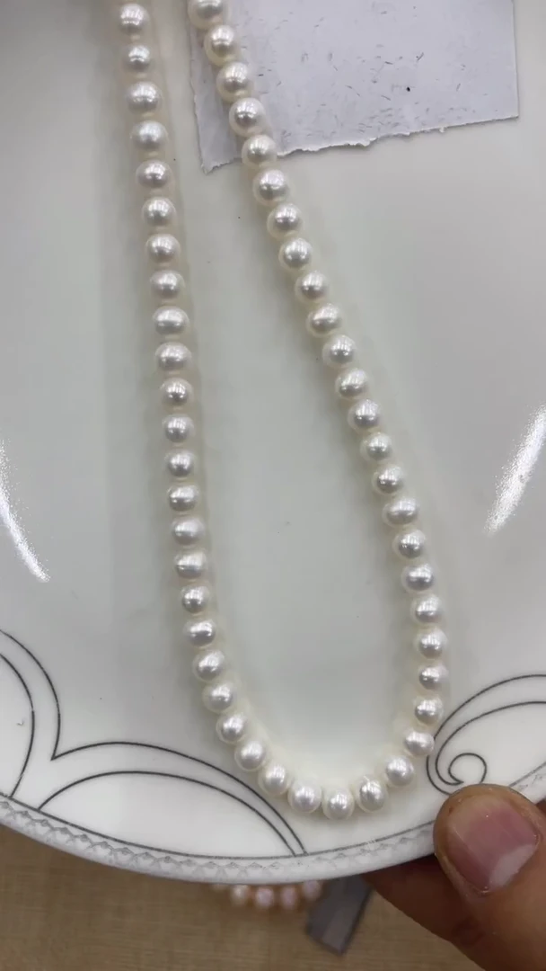 颈饰银S925镶嵌淡水珍珠280