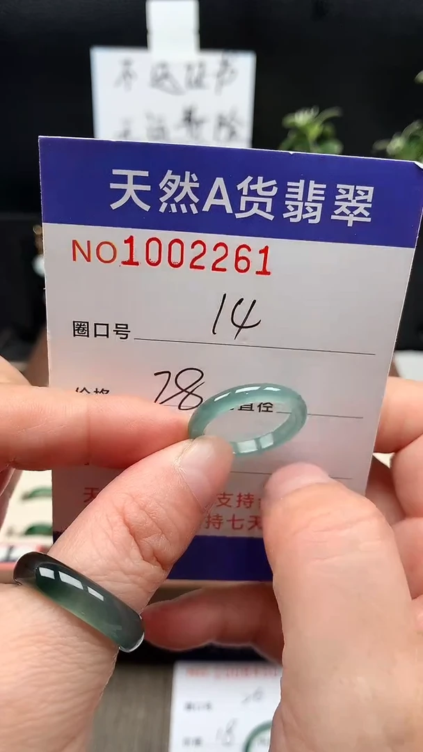 未镶嵌戒指翡翠14#