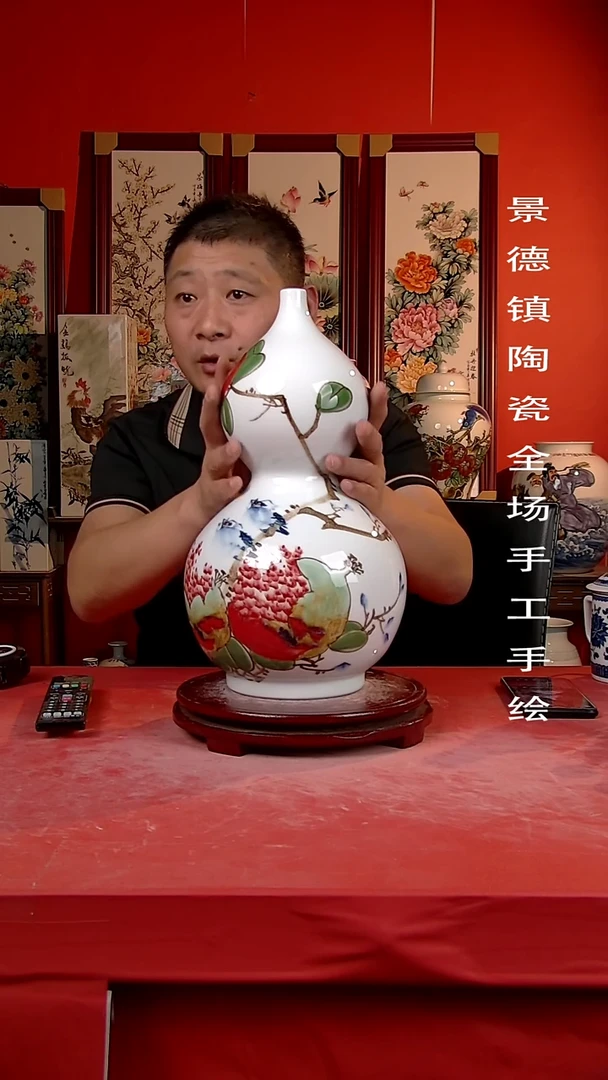 摆件景德镇陶瓷 手工手绘21