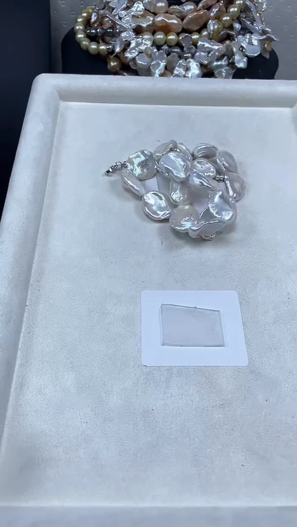 未镶嵌淡水珍珠项链【纯恬巴洛克饰品】