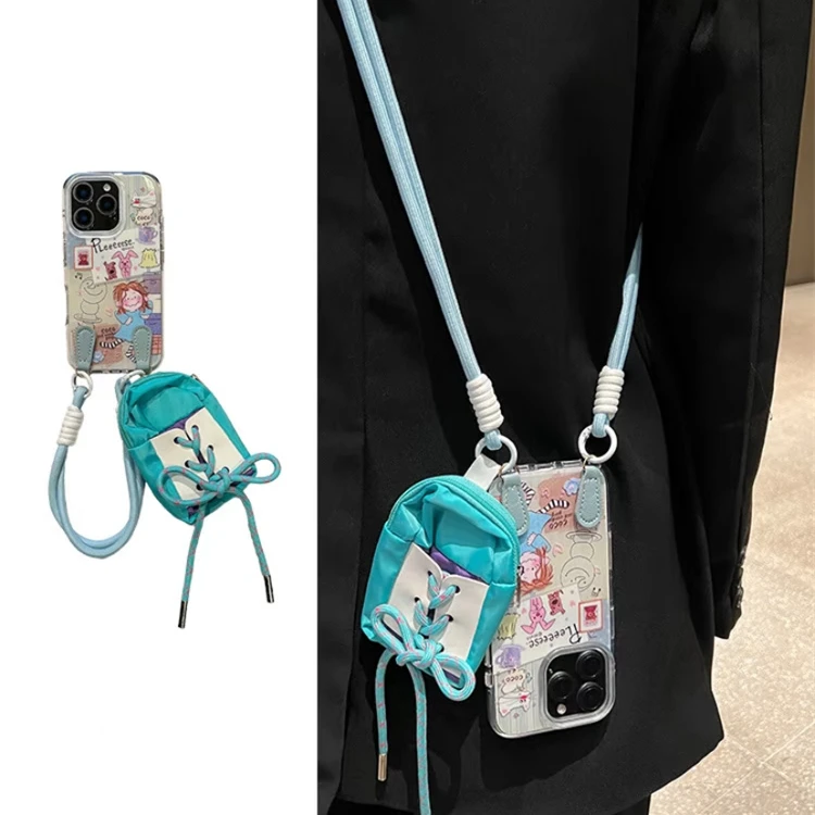 ins卡通小熊相框女孩适用iPhone16promax手机壳15pro可背14pro新