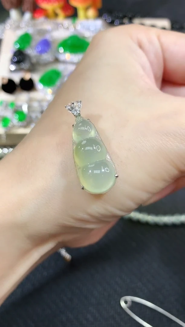 吊坠(不含链)18K金镶嵌翡翠34|2980