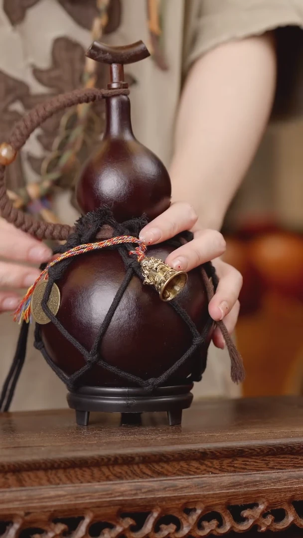 107号精品天然大漆酒葫芦一物一拍~