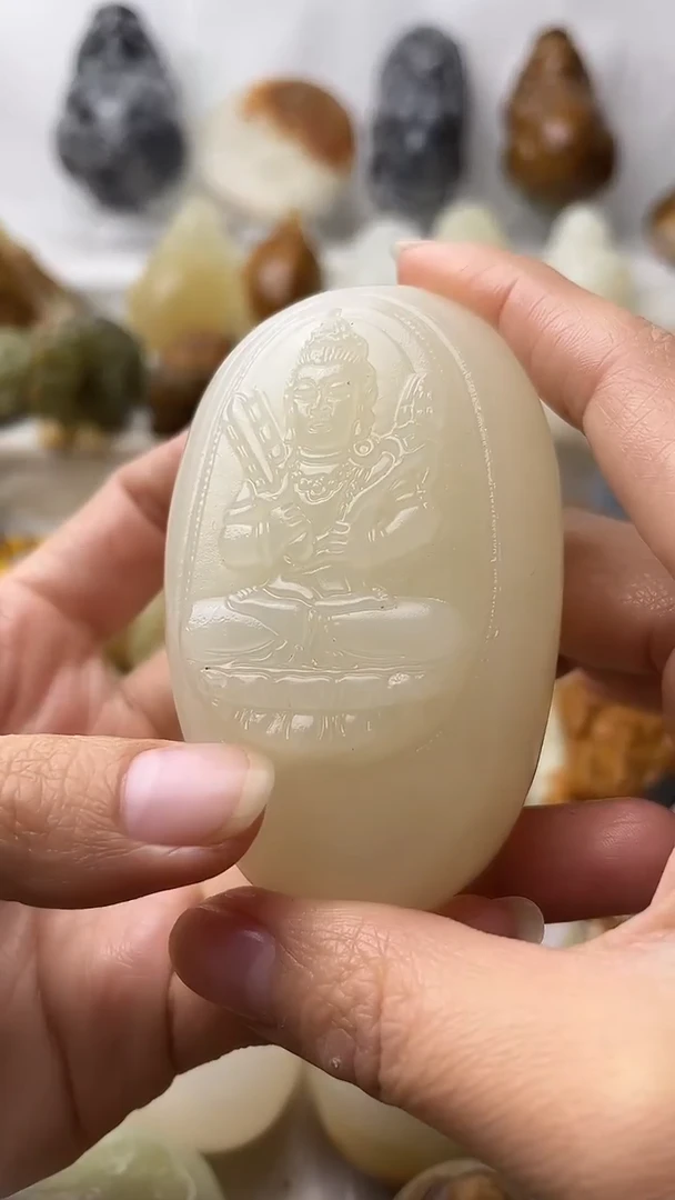 石材古青石棉纹正常不退换虚空藏菩萨