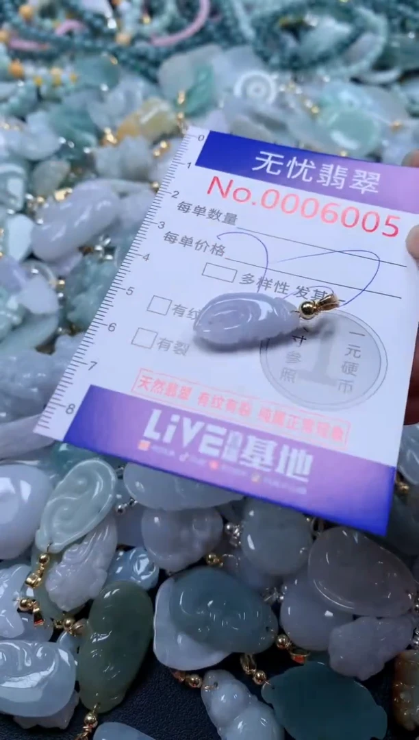 翡翠未镶嵌吊坠(不含链)6005