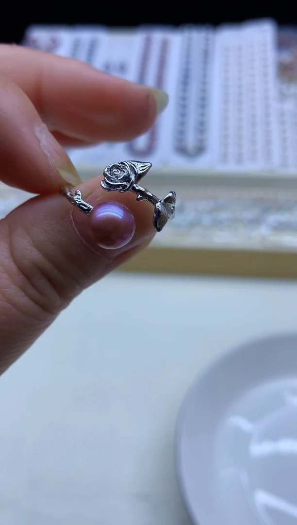 【闪购商品】淡水珍珠戒指未镶嵌淡水珍珠戒指