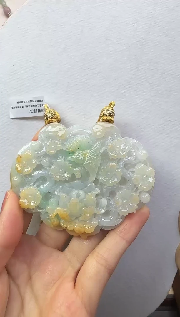 颈饰未镶嵌翡翠国风翡翠