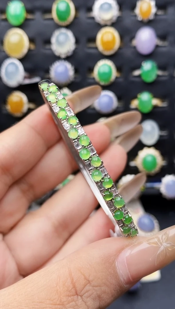 银S925镶嵌戒指翡翠1422