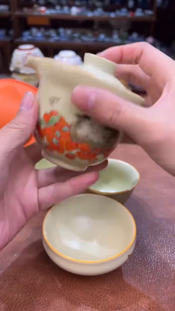 真的很便宜会开片的旅行茶具