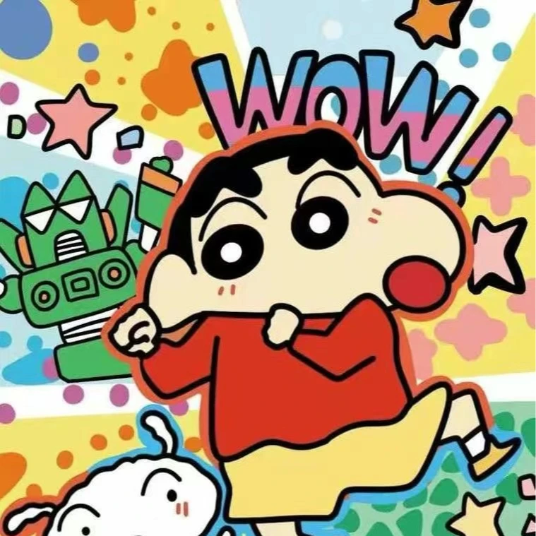 【胖次】蜡笔小新镭射马蹄口吧唧