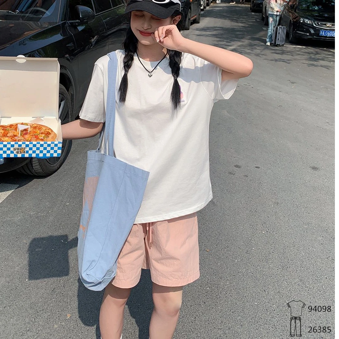26385高端专享天花板夏款女宝短裤粉色（B)