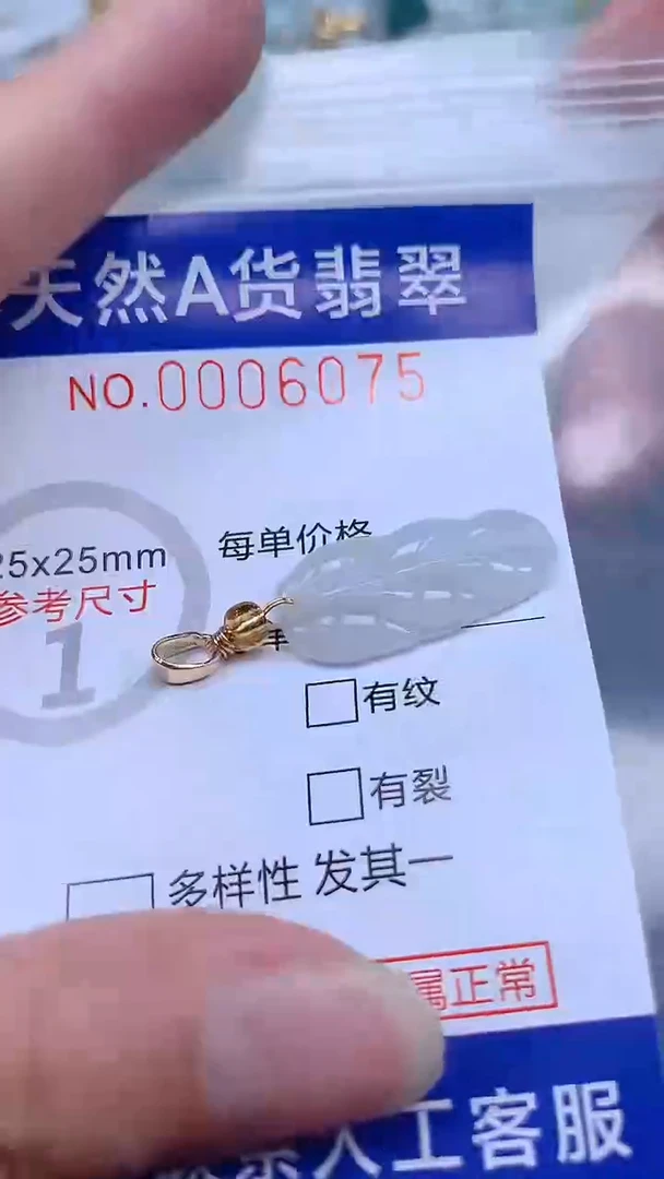 翡翠未镶嵌吊坠(不含链)1