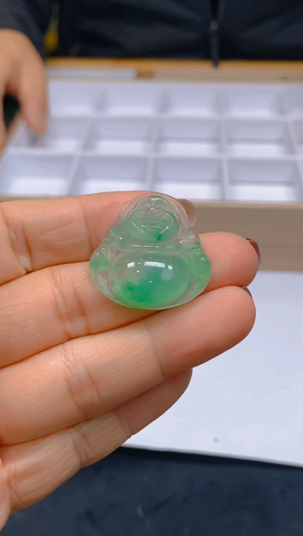 【闪购商品】石英质玉颈饰未镶嵌冰美人非洲翠A货，冰种