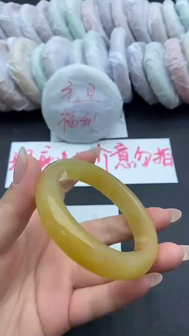 未镶嵌手镯石英质玉瑕疵11+56/57